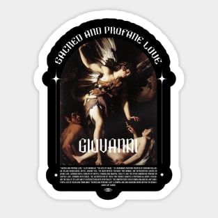 Giovanni Sacred and Profane Love Streetwear Design Sticker